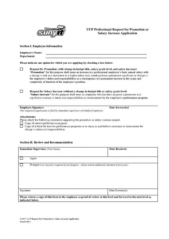 picture_Application Format Pdf 48294 | Sunyit Uup Request For Promotion Salary Increase Application