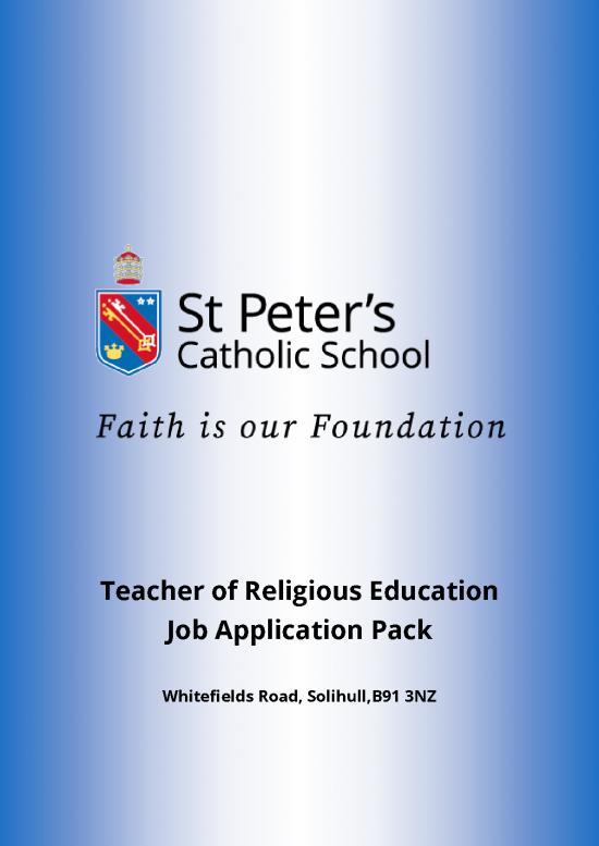 picture1_Application Format Pdf 49145 | Teacher Of Religious Education Application Pack