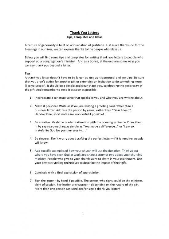picture Letter Pdf 48080 | Thank You Letters Template