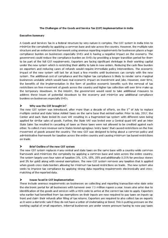 picture1_The Challenges Of The Goods And Service Tax Gst Implementation In India