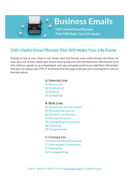 picture1_Scheduling Pdf 47610 | Useful Business Email Phrases Pdf Vocabulary   Talaera