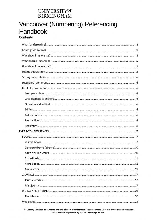 picture1_Book Template Word Free Download 47244 | Vancouver Referencing Handbook