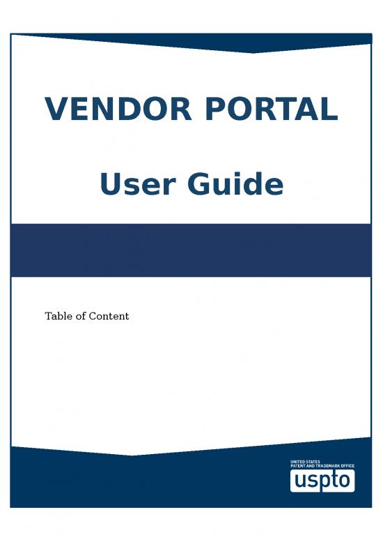 picture_Table Of Contents Template Word Free Download 47462 | Vendor Portal User Guide