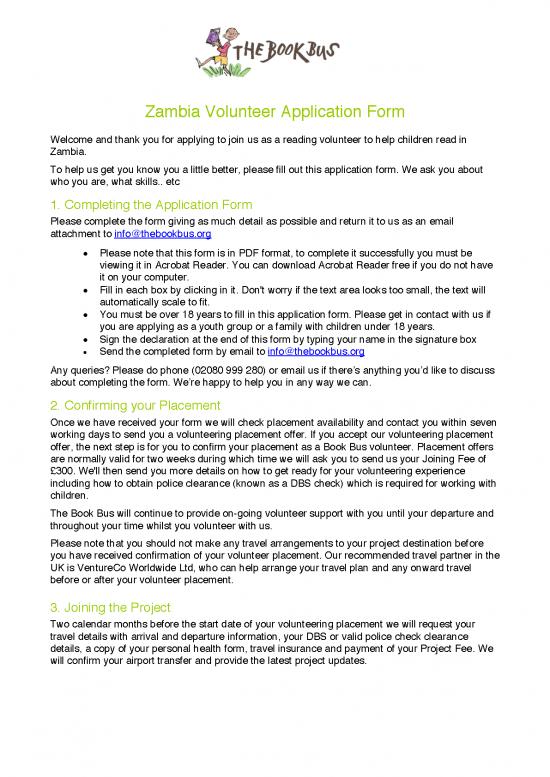 picture1_Volunteer Application Form Africa