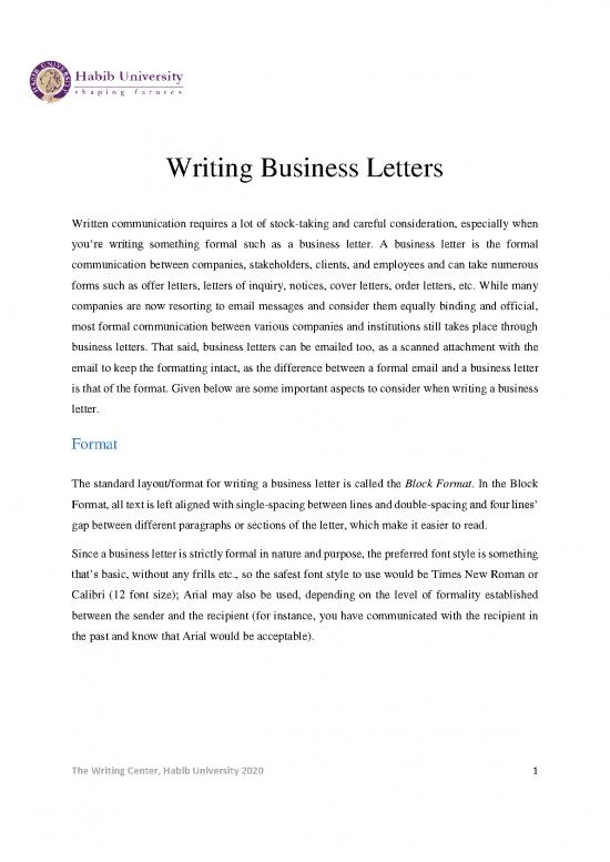 picture Letter Pdf 47800 | Writing Business Letters