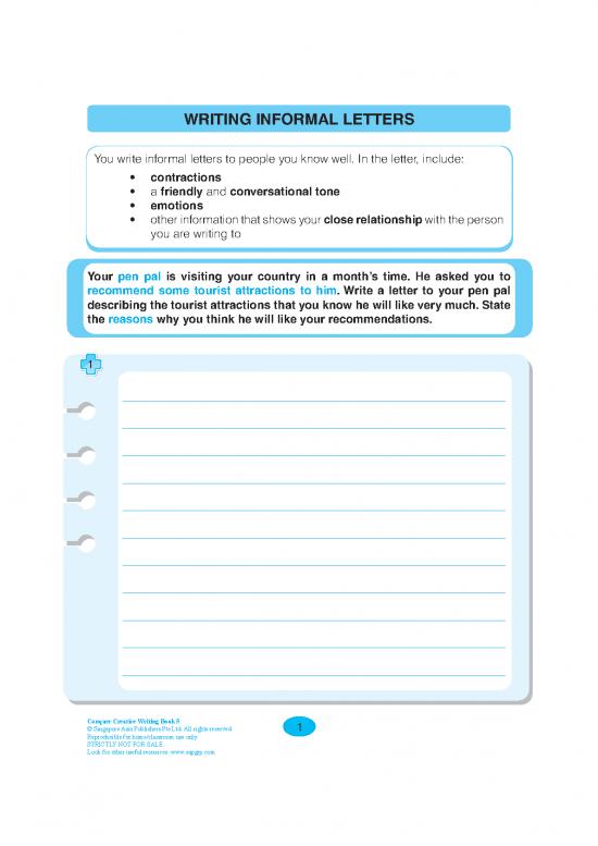 picture Letter Pdf 49085 | Writing Informal Letters