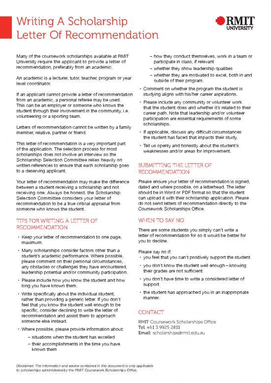 picture Scholarship Application Letter Sample Pdf 49064 | Writing Scholarship Letter Recommendation