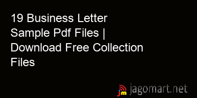 picture 19 Business Letter Sample Pdf Files | Download Free Collection Files