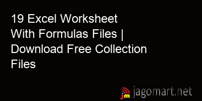 picture 19 Excel Worksheet With Formulas Files | Download Free Collection Files