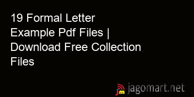 picture 19 Formal Letter Example Pdf Files | Download Free Collection Files
