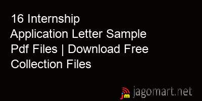 picture 16 Internship Application Letter Sample Pdf Files | Download Free Collection Files