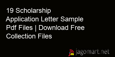 picture_19 Scholarship Application Letter Sample Pdf Files | Download Free Collection Files