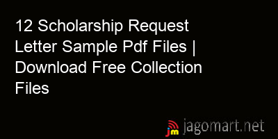 picture 12 Scholarship Request Letter Sample Pdf Files | Download Free Collection Files