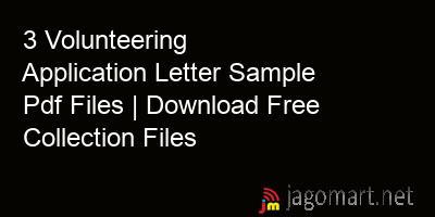 picture_3 Volunteering Application Letter Sample Pdf Files | Download Free Collection Files