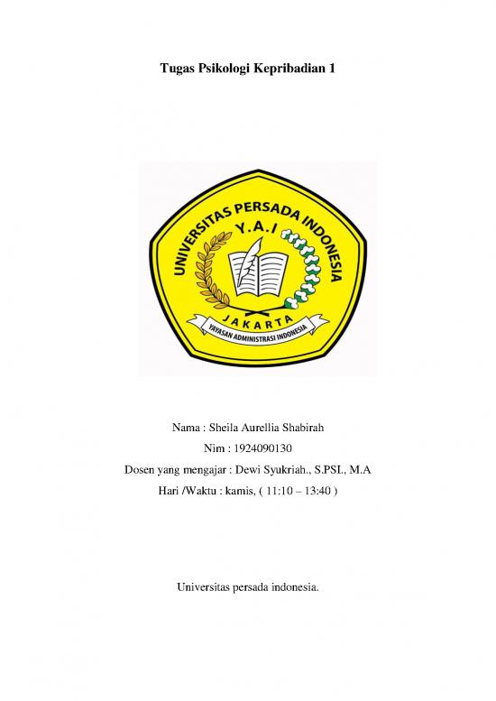 picture Psikologi Pdf 51348 | 03tugas Psikolog Kepribadian
