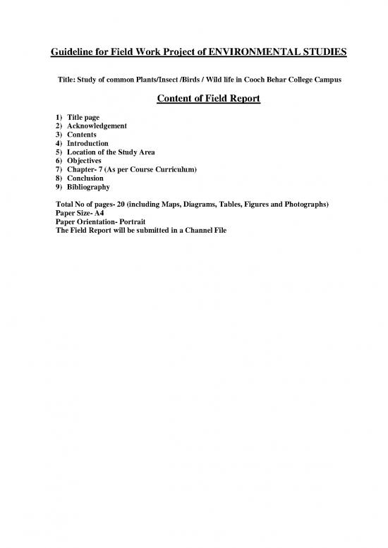 picture Commerce Pdf 49526 | 486395aguideline Of Field Work Project And Syllabus For Environmental Studies