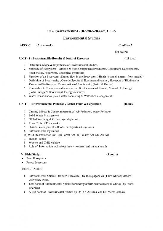 picture Environmental Pollution And Global Issues Pdf 50778 | Aecc I Environmentalstudies