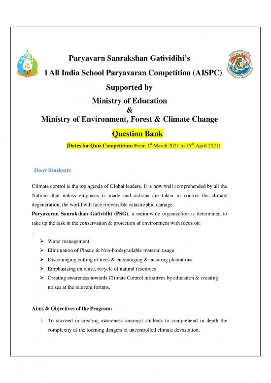 picture1_The Environment Pdf 50159 | Aispc 2021 Eng Qbank