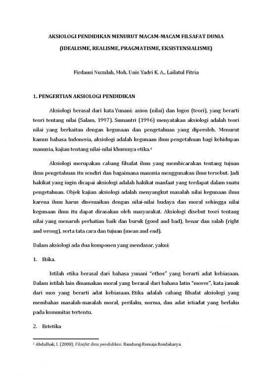 picture Filsafat Ilmu Pdf 51271 | Aksiologi Pendidikan
