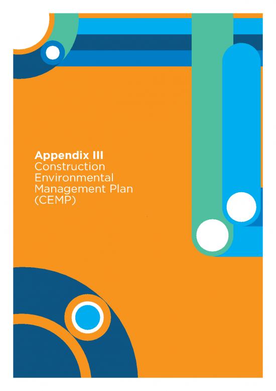 picture Environmental Assessment Pdf 49446 | Appendix Iii Construction Environmental Management Plan