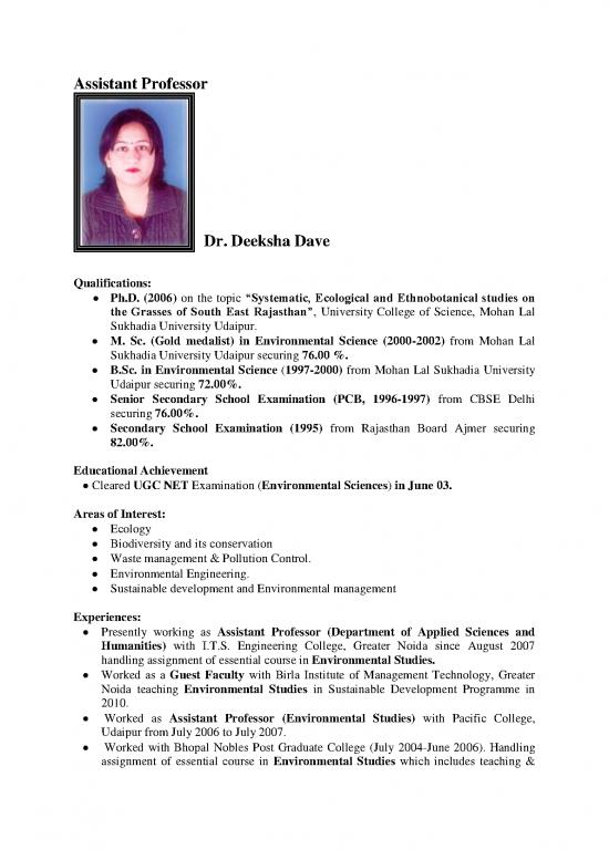 picture Environmental Development Pdf 50777 | Assistant Professor D Deeksha Dave