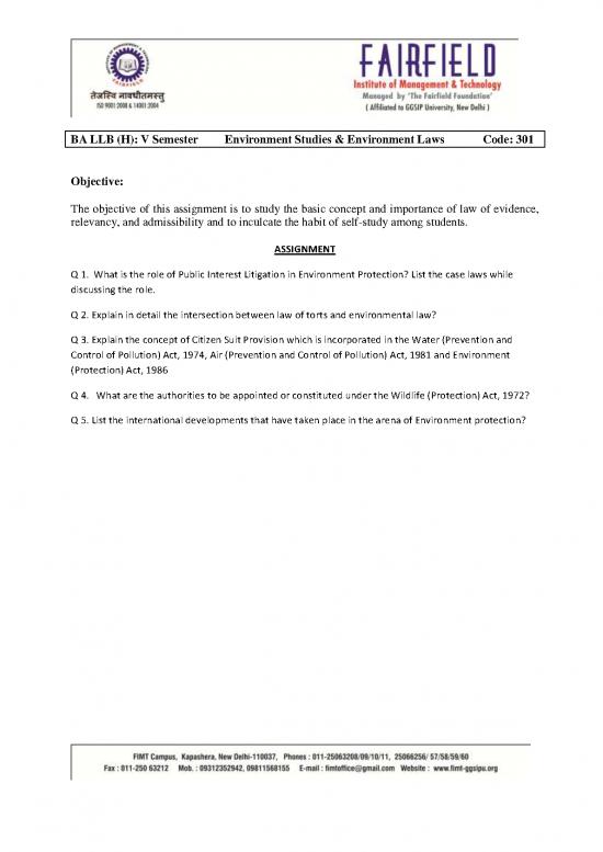 picture The Environment Pdf 50696 | Ballb 5thsem 2016