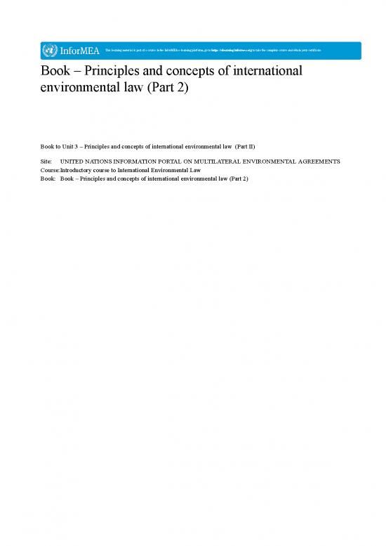 picture Environmental Law Pdf 49758 | Book &ndash; Principles And Concepts Of International Environmental Law (part 2)