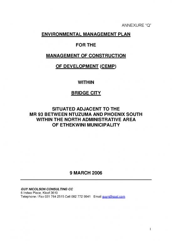 picture Environmental Development Pdf 49457 | Bridge City Construction Environmental Management Plan 060309