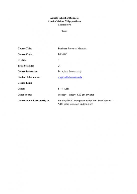 picture Research Pdf 51160 | Business Research Methods Course Outline 2021