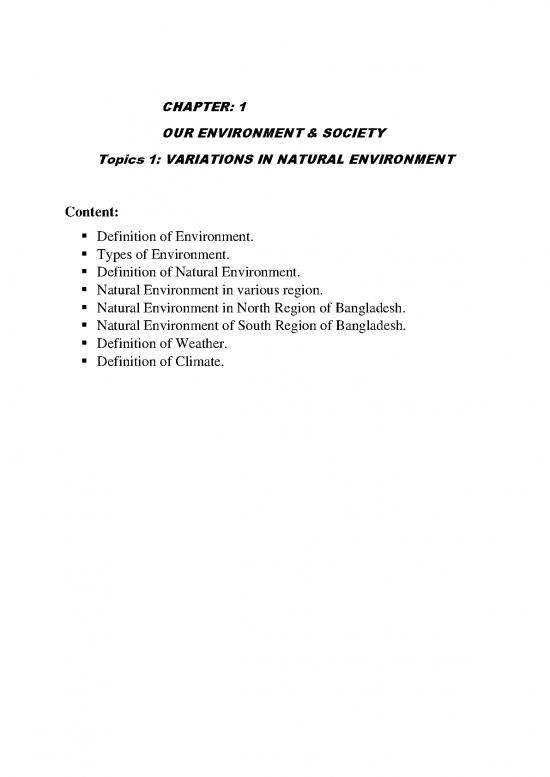 picture_The Environment Pdf 49571 | Chapter 1, Topics 1 Variation In Natural Environment