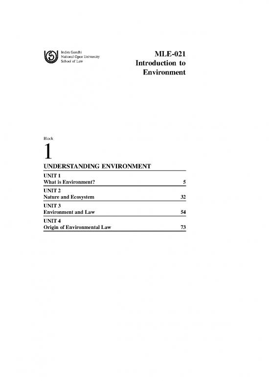 picture The Environment Pdf 49431 | Course I  Block 1