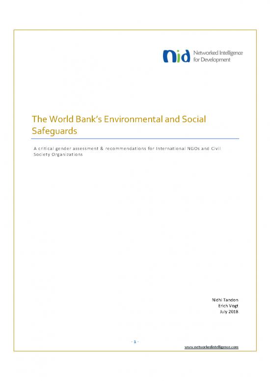 picture_Environmental Assessment Pdf 49965 | Critical Gender Assessment Of The World Banks Ess 1