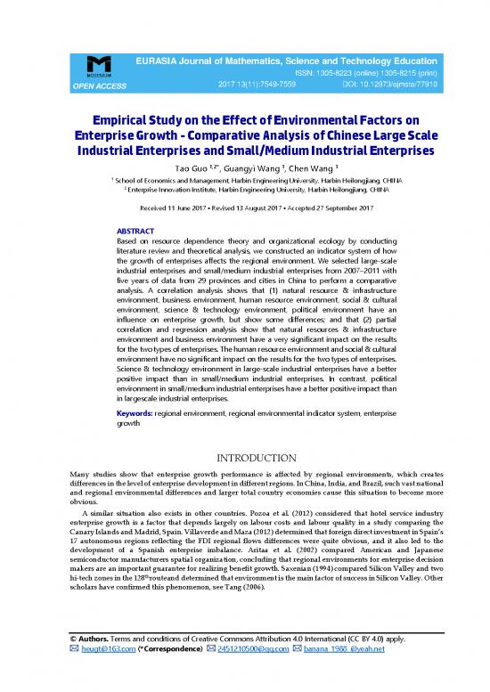picture Environmental Management System Example Pdf 50595 | Empirical Study On The Effect Of Environmental Factors On Enterprise Growth Comparative Analysis 5141