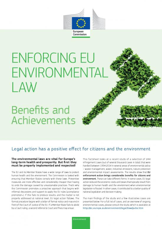 picture1_The Environment Pdf 49643 | Enforcing Eu Environmental Law Factsheet