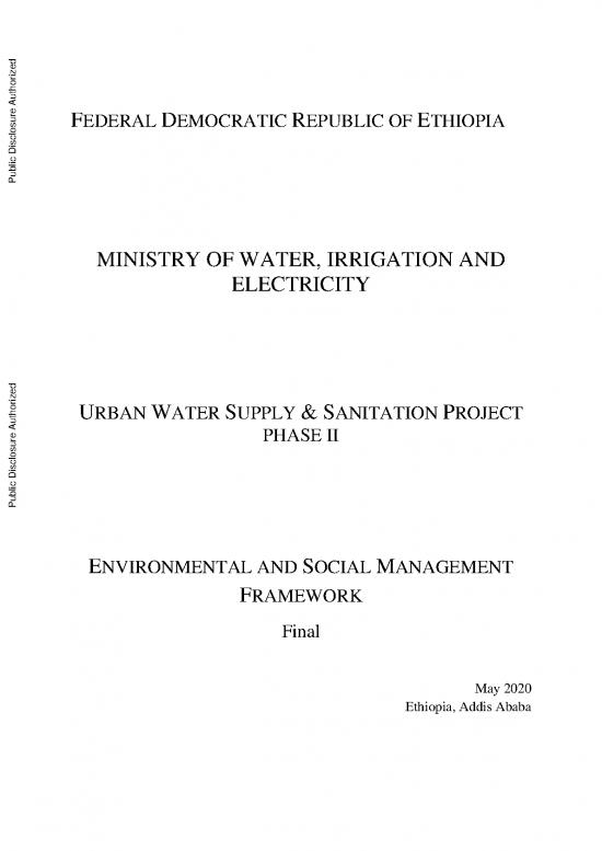picture Ethiopian Environmental Policy Pdf 49611 | Environmental And Social Management Framework