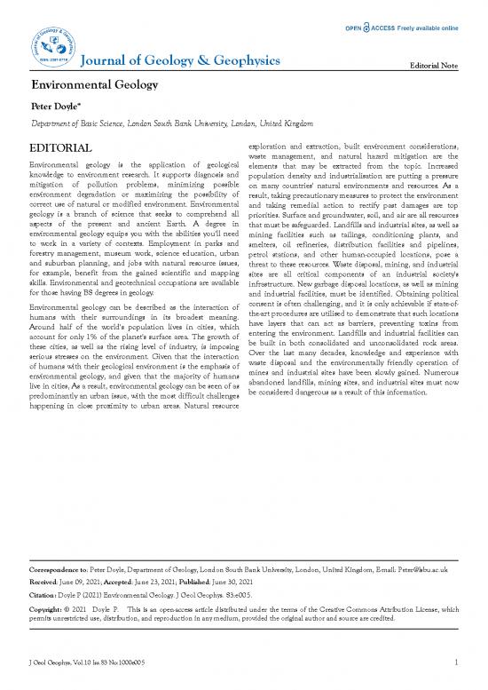 picture Research Pdf 50895 | Environmental Geology