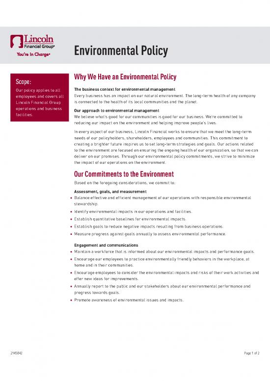 picture Company Environmental Policy Pdf 49856 | Environmental Policy Final