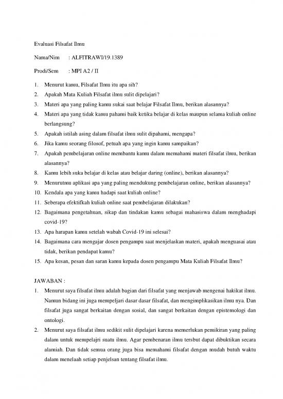 picture Filsafat Ilmu Pdf 51405 | Evaluasi Pembelajaran Angket