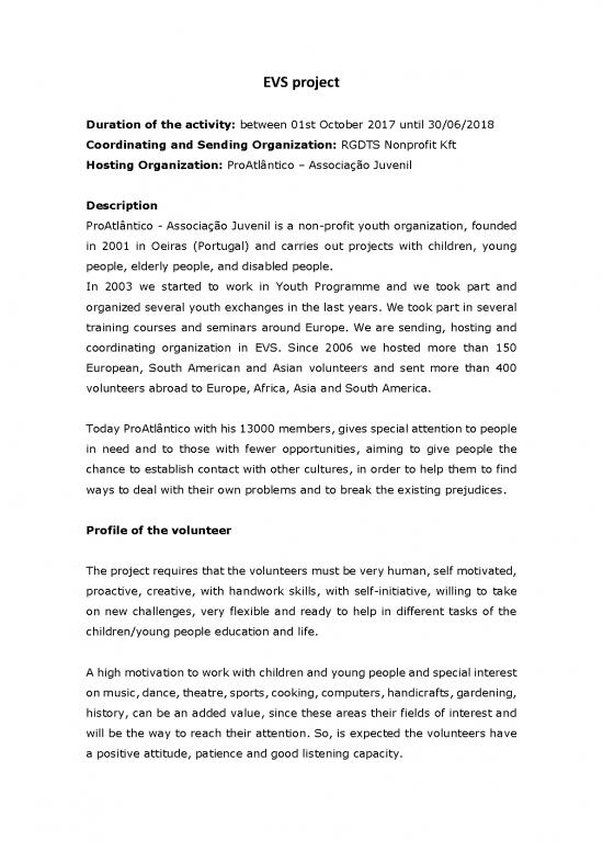 picture1_Evs Project Pdf 50039 | Evs Project Description Volunteer For Change Proatlantico 2017