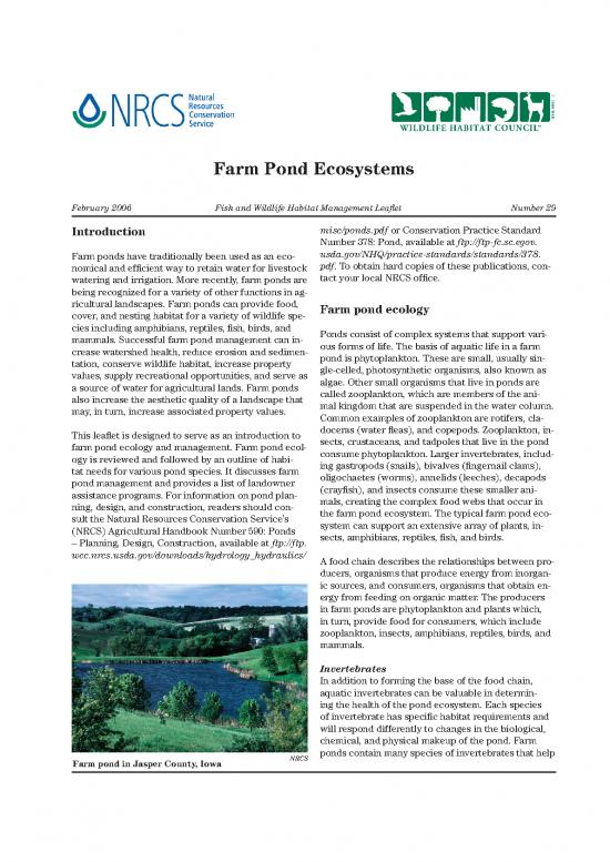 picture_Ecology Pdf 49659 | Farm Pond Ecosystems