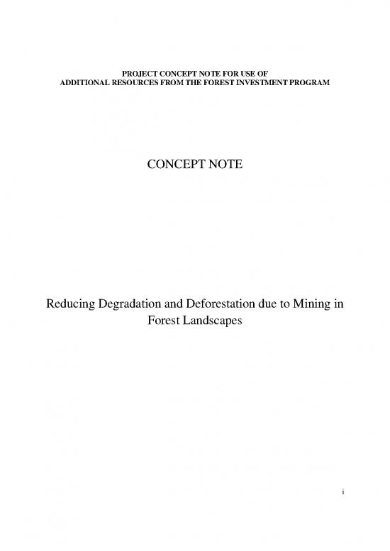 picture1_The Environment Pdf 49514 | Ghana Concept Note Reducing Degradation And Deforestation Due To Mining In Forest Landscapes Ibrd