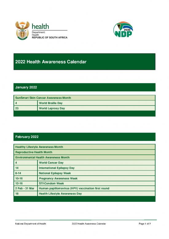 picture_Environmental Health Pdf 50880 | Health Calendar 2022