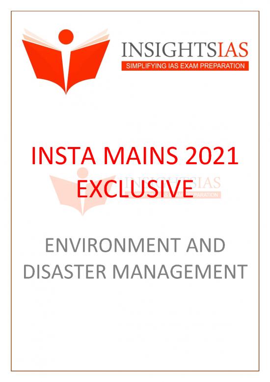 picture Environmental Pollution Notes Pdf 50812 | Insta Mains 2021 Exclusive Environment And Disaster Management