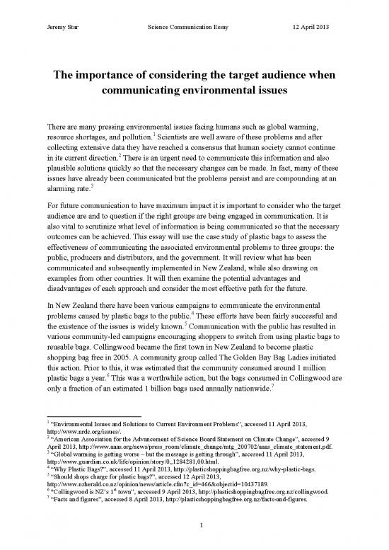 picture Environmental Changes Pdf 49821 | Jeremy Star Science Communication Essay