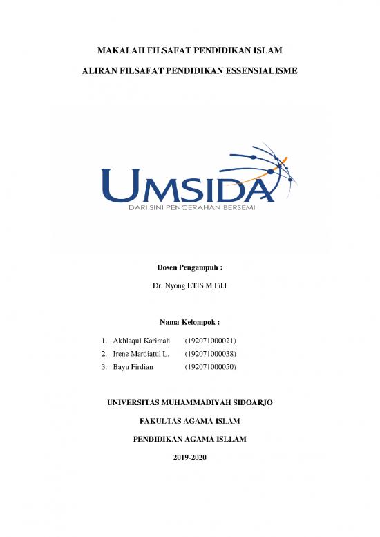 picture Filsafat Pdf 51265 | Makalah Filsafat A1 Esensialisme