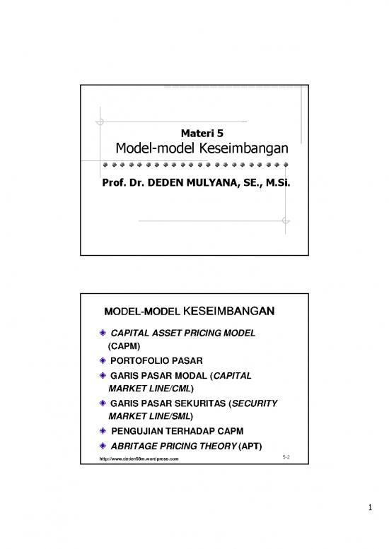 picture_Keseimbangan Pdf 51902 | Materi 5 Capital Assets Pricing Model