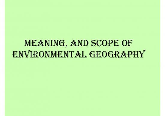 picture The Environment Pdf 50027 | Meaning ,scope Of Environment Geography