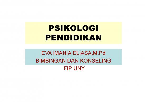 picture Psikologi Pdf 51604 | Microsoft Powerpoint   Bab I Psiko Pendidikan