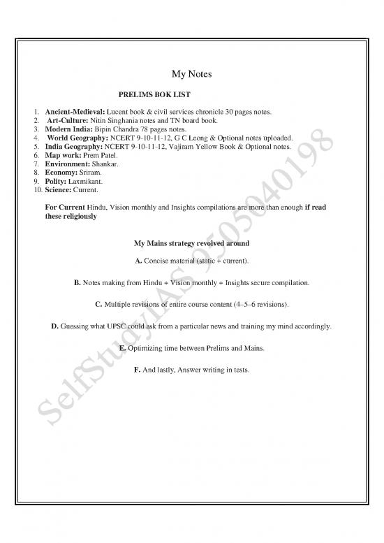 picture Vision Environment Notes 49831 | Mynotes Kiran 9505040198