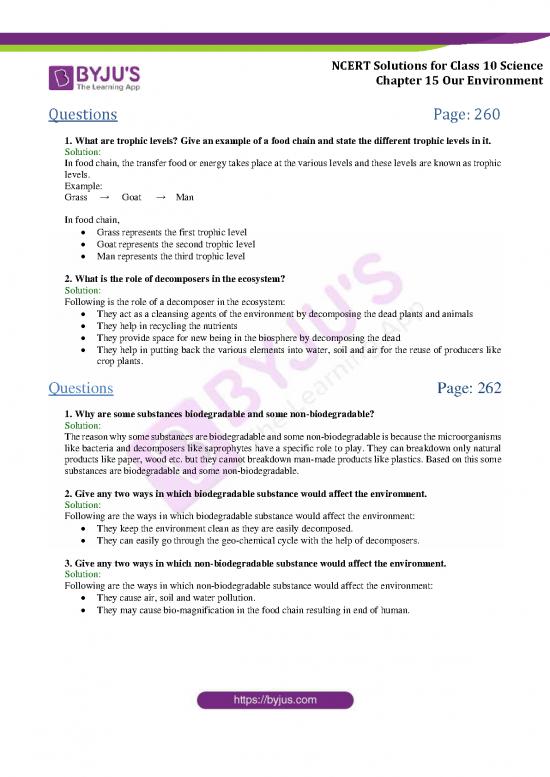 picture The Environment Pdf 49502 | Ncert Solution Cbse Class 10 Sci Chap 15
